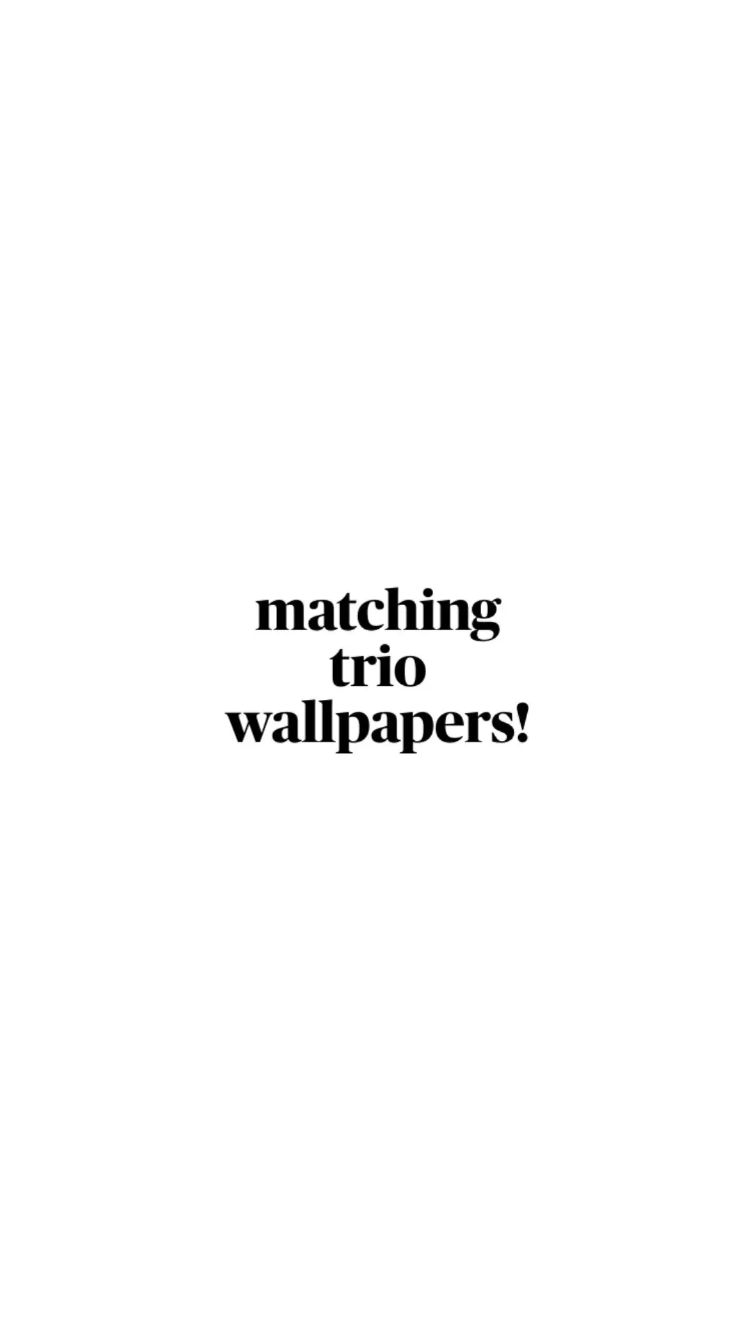 #trio #matchingwallpapers #wallpaper #friends #inspo #wallpapersforyou #hibiscuswallpaper #friendships 