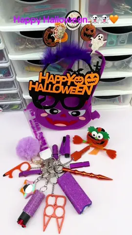 Happy Halloween.👻👻💜#girls #women #safehumsafeinternet #cute #asmrsounds #asmr #gift #safetytips #fashion #beautiful #beauty #custom #safetykeychain #amazing #selfdefenseforwomen #packingorders #safety #safetyfirst #tiktoker #DIY 