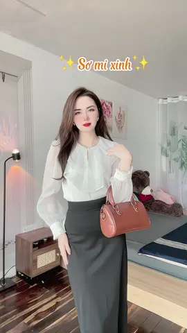 Một mẫu sơ mi khiến mọi cô nàng công sở si mê ngay từ cái nhìn đầu tiên 🥰🥰#review #thudongxu #ao #aosomi #aosominu #aosomidaitay #aosomicongso #macdepmoingay #fyp 