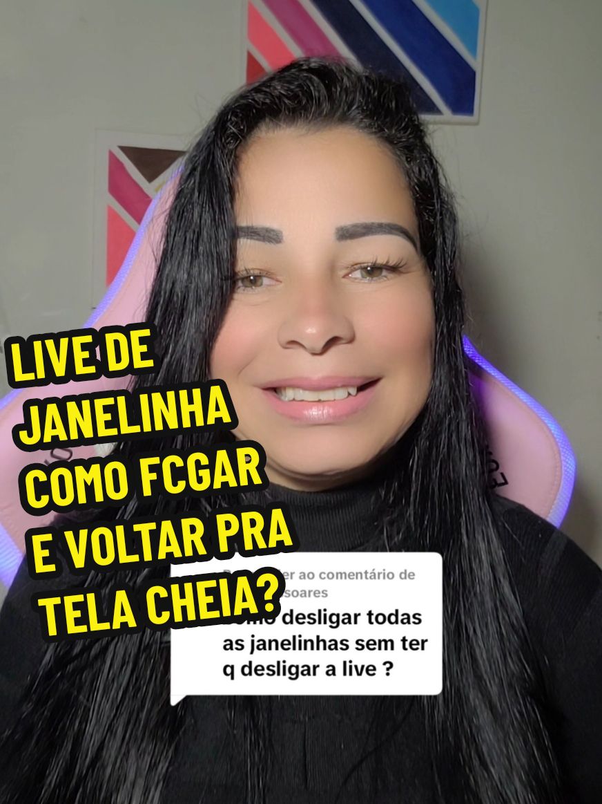 Live de janelinha, como fechar e voltar pra tela cheia? #criadoresdeconteudo #ajudandocontaspequenas #iniciantes #seguidores #respondendo #perguntas #fyppp #fypシ゚ #foryoupage @⭐️Marcia Star⭐️ @Anthony, Arthur,Adryelle 