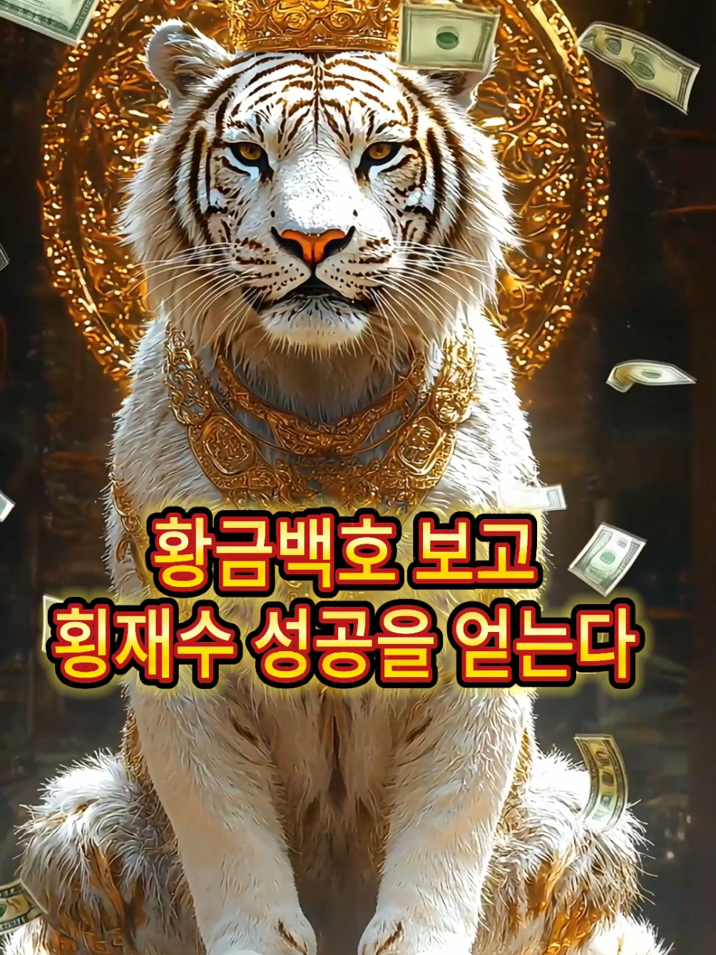 황금백호보고 횡재수 성공의 기운을 얻는다🙏 #wealth #rich #fortune #money #gold #대박 #재물운 #추천떠서많은분들이기운받아가세요 