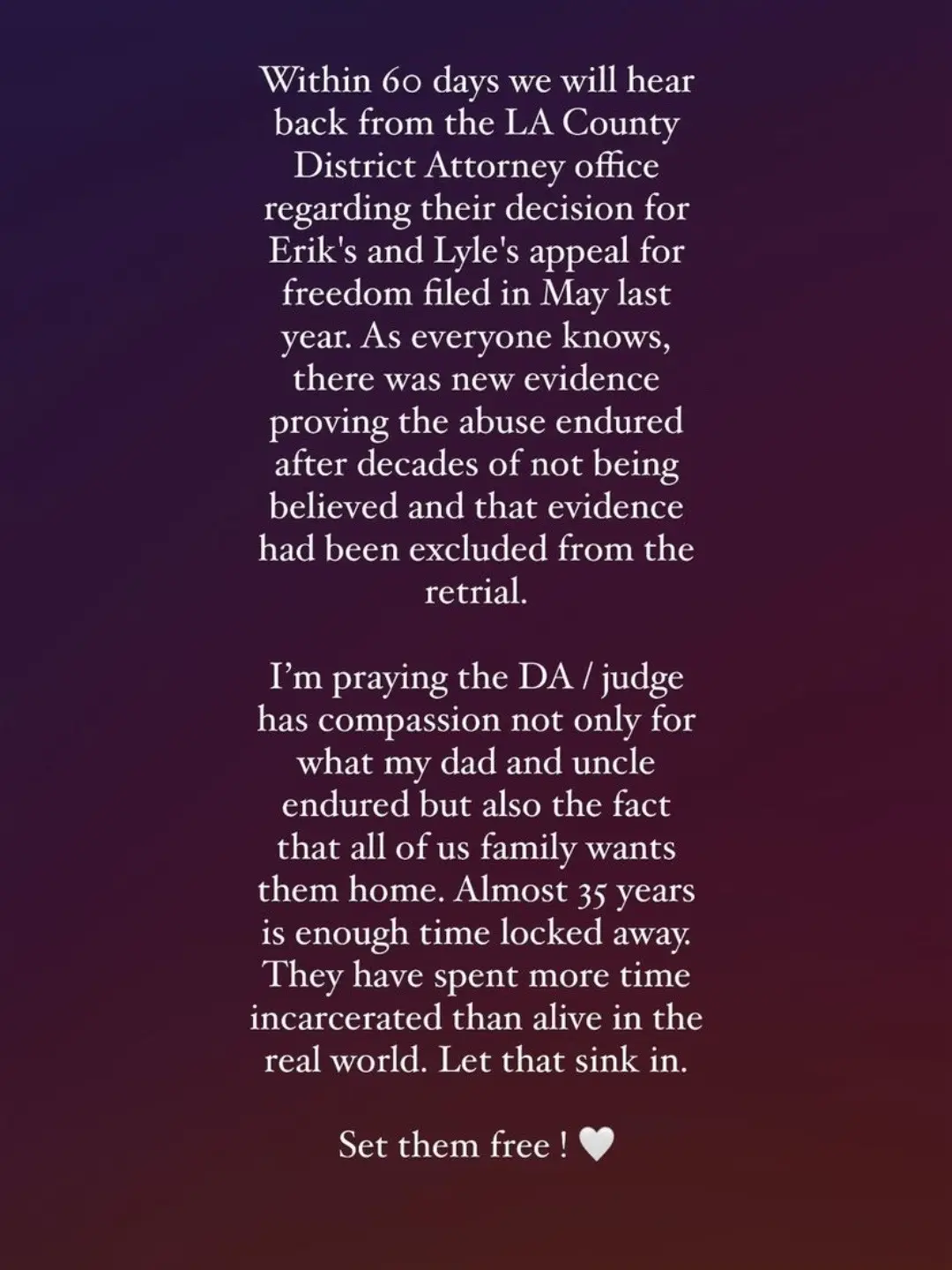 Hope they get option 1 #lylemenendez #erikmenendez #lyleanderikmenendez #menendezbrotherscase #menendezjustice #netflix #fyp #xyzcba #viraltiktok 