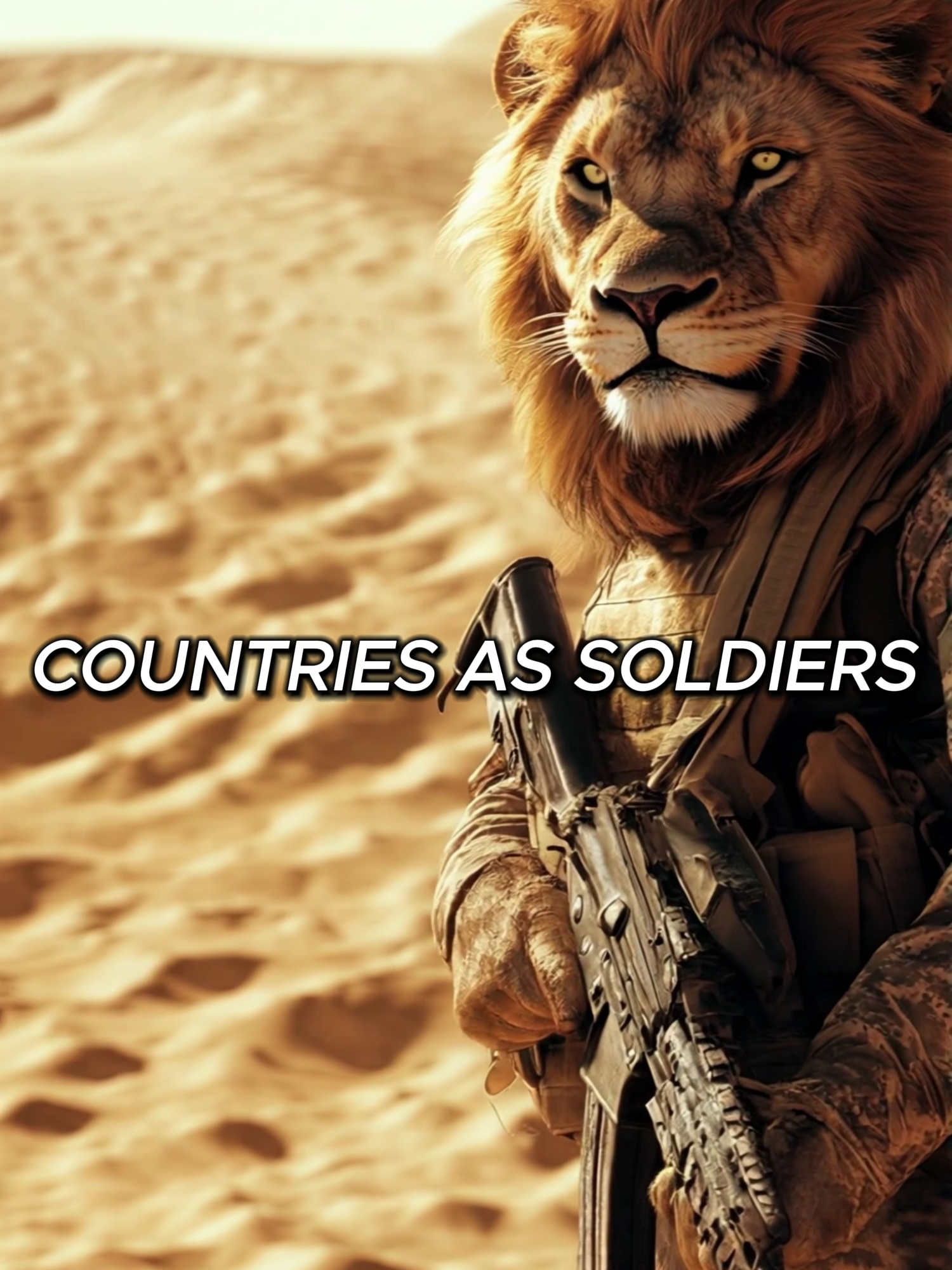 COUNTRIES AS SOLDIERS #countries #soldiers #animal #ai #midjourney