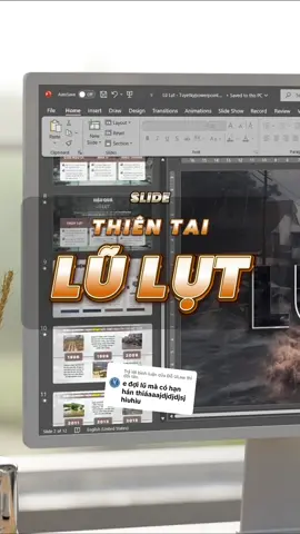 Trả lời @Đỗ ULaw thì đổi tên Mẫu slide thiên tai Lũ lụt #thientai #lulut #tuyetkypowerpoint #powerpoint #dialy 