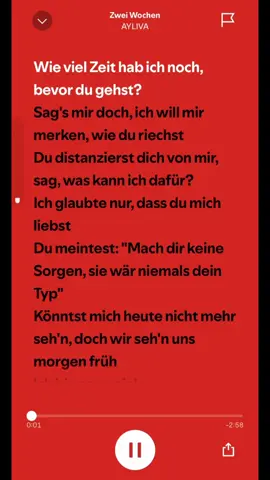 Zwei wochen lang - AYLIVA #fyp #spotifylyrics #goviral #viral #fy #musik #songs #spotify 