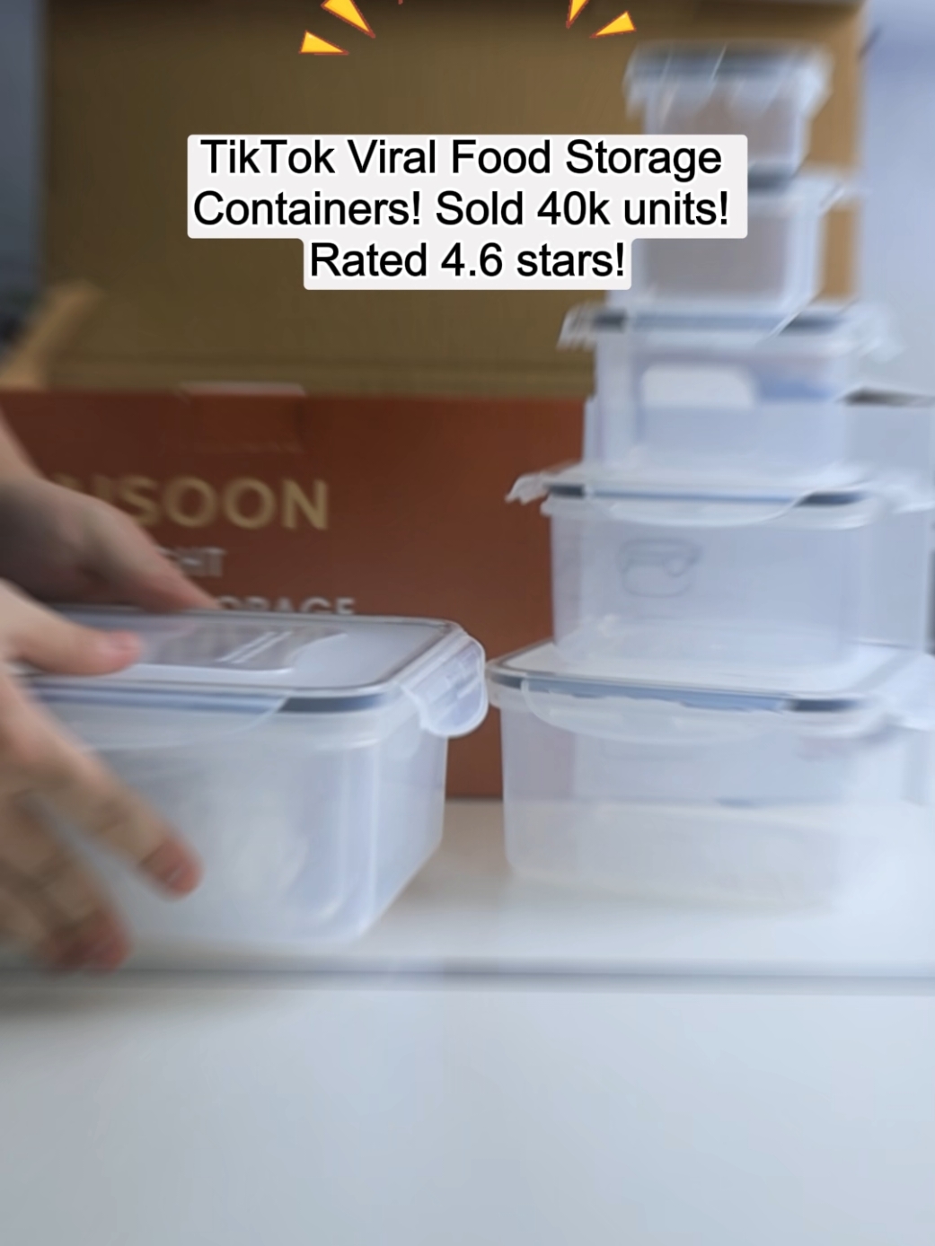 40 Pcs food storage containers set at an insanely good price! #foodstorage #MealPrep #tiktokshop 