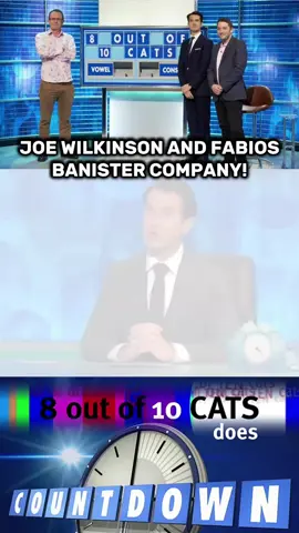 Joe Wilkinson and Fabio's Banister Company! #8outof10catsdoescountdown #8outof10cats #countdown #comedy #funny #viral #funny #fyp #seanlock #uk #8oo10cdc 