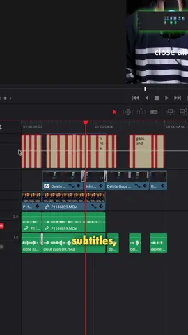 How to quickly create subtitles in DaVinci Resolve! 🎬🎥 • #editing #filmtok #tiptok #editor #editingtips #fyp #videographer #davinciresolve #howto 