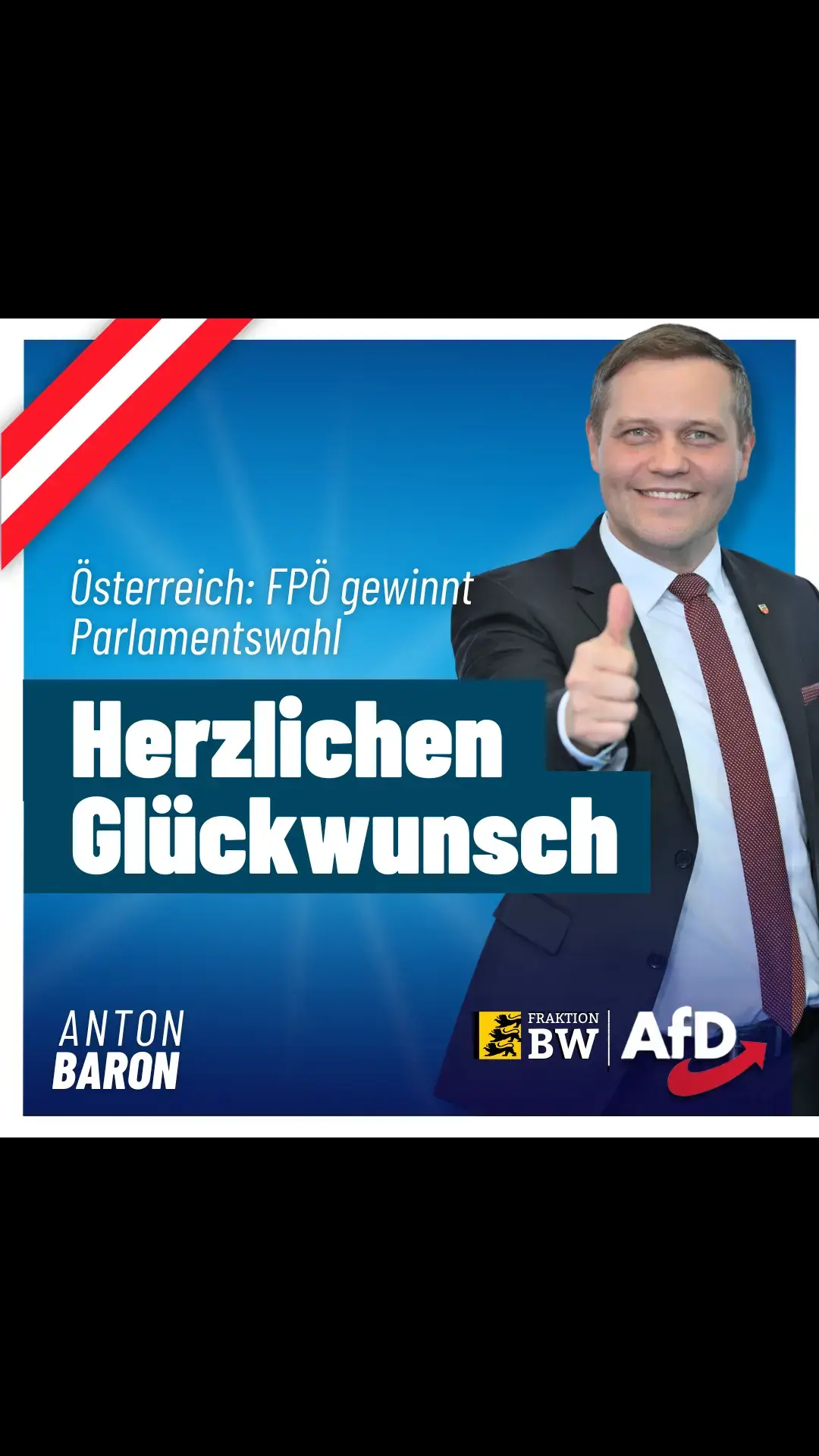 Mit einem Zugewinn von rund 13 Prozentpunkten im Vergleich zur letzten Wahl ist die FPÖ laut Hochrechnung klarer Wahlsieger in Österreich. ÖVP und die Grünen müssen hingegen herbe Verluste  hinnehmen. Herzlichen Glückwunsch nach Österreich! https://www.wiwo.de/politik/ausland/nationalratswahl-hochrechnung-fpoe-gewinnt-parlamentswahl-in-oesterreich/30015938.html #FPÖ #Wahl #Österreich #kickl 