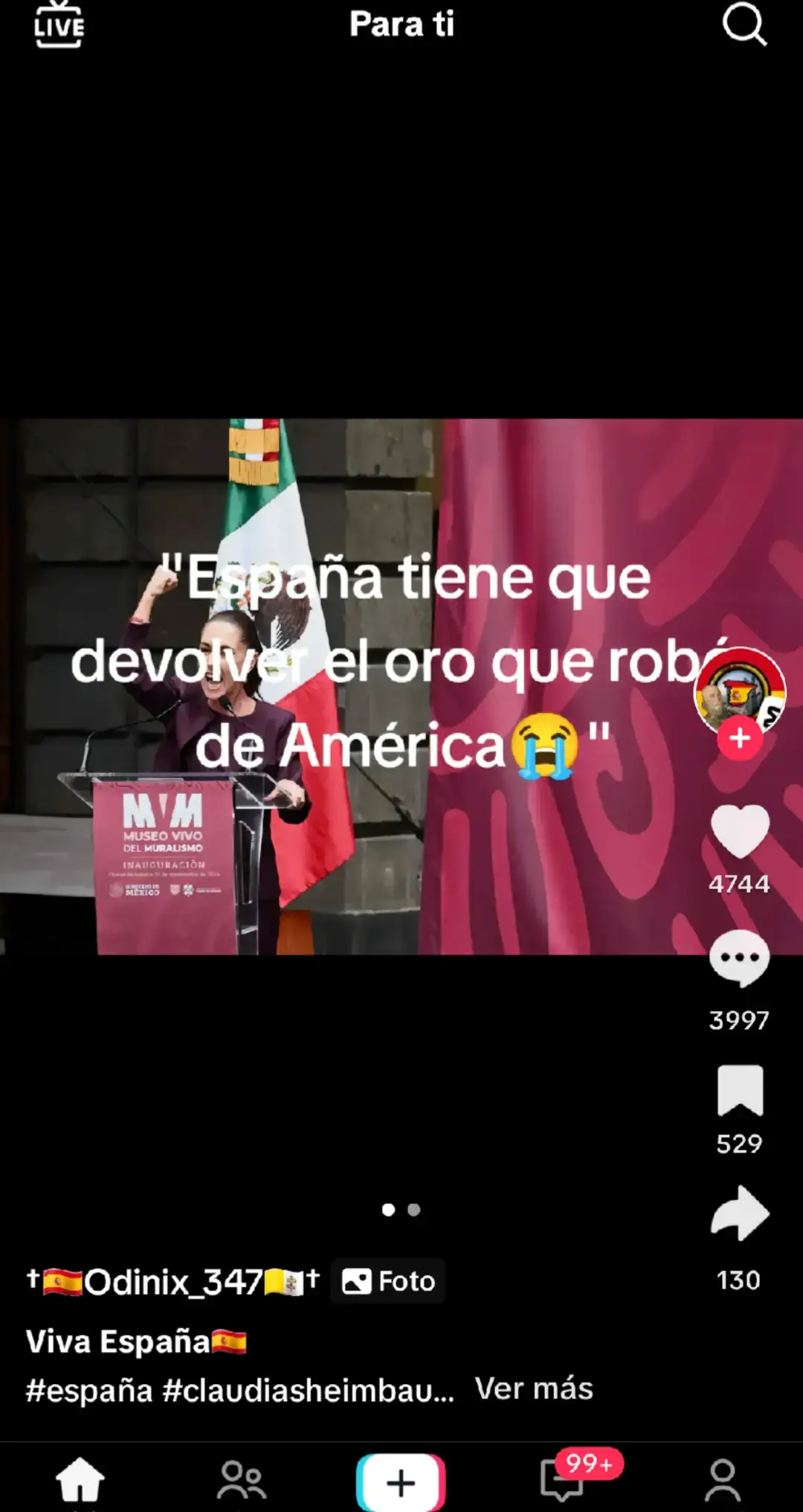 Ademas🐴☝️ Proponer soluciones a la cuestión del oro y los recursos robados durante la colonización de América es un desafío complejo que requiere considerar aspectos históricos, económicos y sociales que podrían abordarse a nivel internacional: 1. Compensación Financiera Directa 2. Cancelación de Deudas 3. Programas de Cooperación y Desarrollo 4. Restitución Cultural 5. Reconocimiento y Disculpas Públicas (Que aunque no se trata de una compensación económica directa, el reconocimiento y disculpas oficiales de España por los abusos, saqueos y explotación durante la colonización sería un paso fundamental hacia la reconciliación. Este gesto simbólico podría ayudar a sanar heridas históricas y establecer una base para futuras relaciones más igualitarias y respetuosas.) 6. Fomento de la Educación y Recuperación del Patrimonio Cultural 7. Revisión de Tratados Comerciales 8. Desarrollo Sostenible y Reparación Ambiental (La colonización y la extracción de recursos también llevaron a la degradación ambiental en muchas regiones. Proporcionar asistencia técnica y financiamiento para la recuperación de tierras degradadas, bosques y ecosistemas afectados sería una forma efectiva de reparación. Esto incluiría la restauración de prácticas agrícolas sostenibles y la protección de los territorios indígenas.) 9. Participación en la Gobernanza Global. Pero bueno, estas propuestas no pretenden 