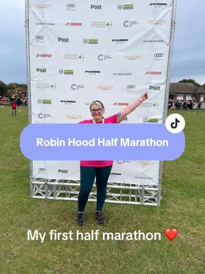 Today I ran my first half marathon!  I did this to raise money for Brain Tumour Research in memory of my mother in law who passed away 3 weeks ago. When I signed up she was still with us, I had hoped she would still be with us so I could tell her all about it, she was one of my biggest supporters 🥹  Well done everyone who took part today!  And to those who stood cheering us all on 🙌🏻  #halfmarathon #nottingham #Running 