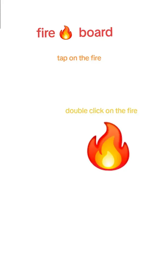fire board heart board trend white screen do you like this tap the heart tap tap tred tutorial diy capcut paper hi make it yourself craft hi bored bored at home in class