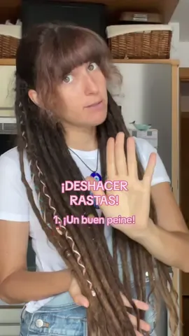 ¿Cómo se deshacen las rastas? 🤔 Más en mi ig:amets98 ✨☮️ El primer clip es de @karseellmask 🤍  #rastas #dreads #dreadlocks #hippie 