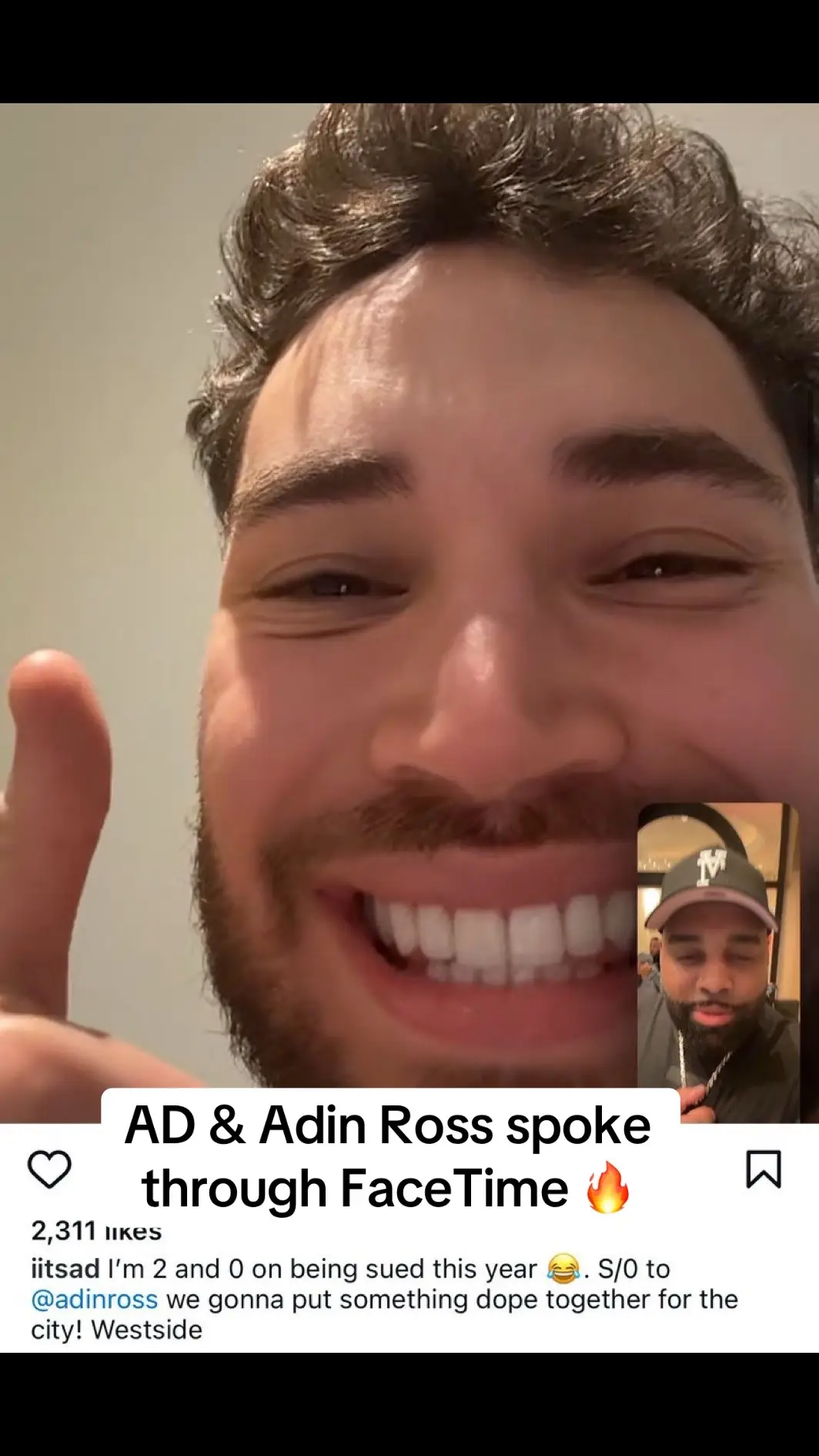 AD & Adin Ross spoke through FaceTime 🔥