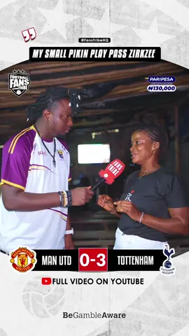 Watch the FULL INTERVIEW now on YouTube via link in bio 📺 🔥 🗣️ 😅  #naijafootball #tiktoknigeria #naijatiktok #sportsontiktok #levelupafrica #nigeria #PremierLeague #manutd #eriktenhag Manchester United 0-3 Tottenham