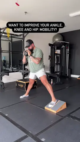 The Cossack squat is great for developing hip, knee, and ankle mobility. It's also useful in increasing flexibility in the hamstrings and adductors. The ability to reach full depth in a Cossack Squat will also promote resilience in both the joints and soft tissue. In the Cossack squat, the bent leg reaches a full depth at both the ankle, knee, and hip, and the straight leg undergoes a significant degree of stretch in the hamstrings and adductors. Being able to get in and out of these positions safely and with control promotes joint health and reduces the risk of soft tissue injuries such as a groin or hamstring pull. This is important for the general population but even more so for athletes. The ability to move laterally with explosion is vital and the Cossack squat is great at emphasizing neuromuscular control to help prevent muscle strains. #fitnesstips #workouttips #strengthtraining #personaltrainer #mobilitytraining 