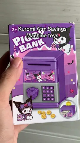 also available melody and cinnamoroll 🥰 super cute nitooo #piggybank #kidsatmmachines #kidstoy #kuromiatmmachine 