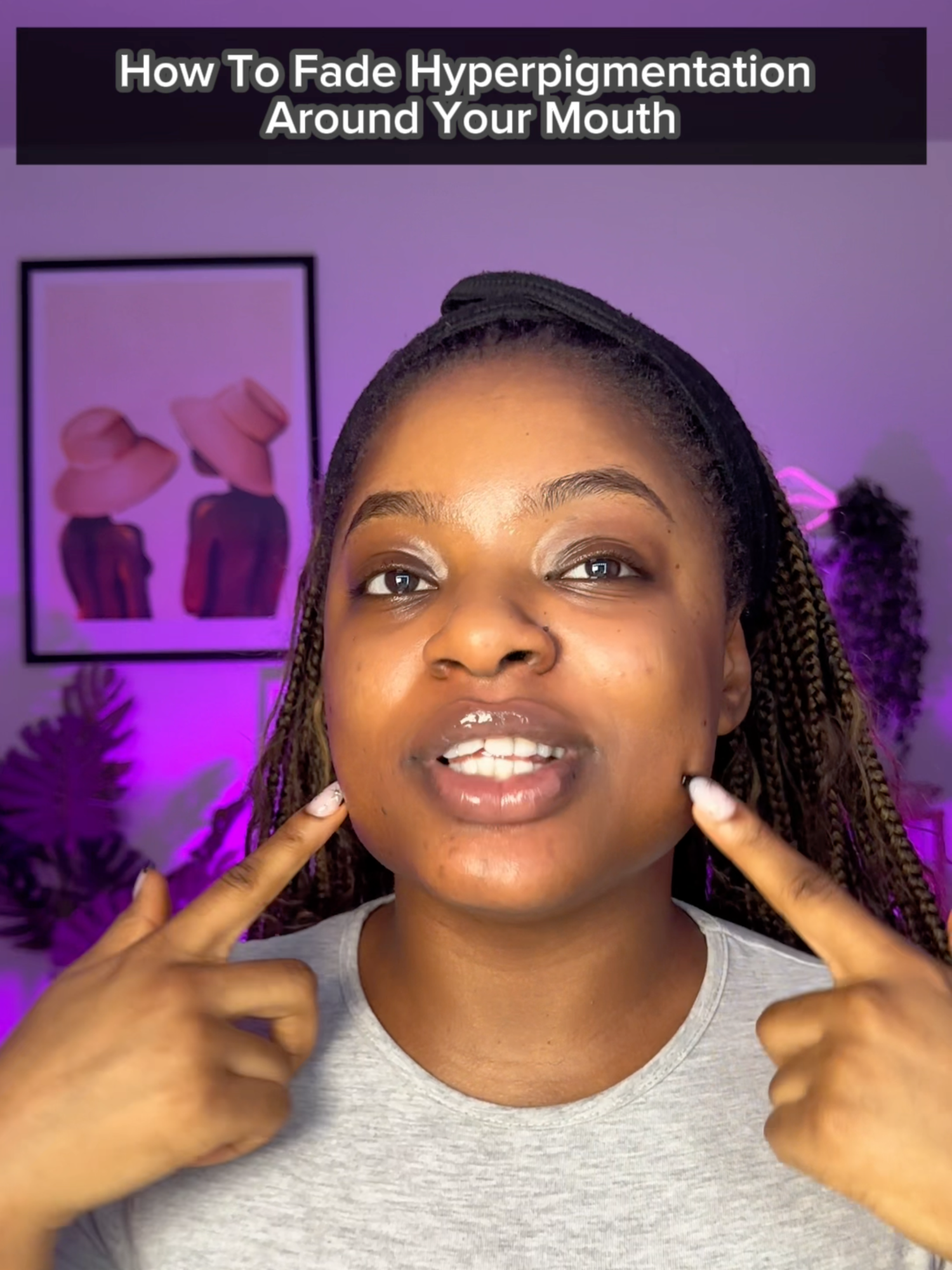 AD | How To Fade Hyperpigmentation around the mouth! Link in bio #hyperpigmentation #anuadarkspotserum #koreanskincare #discolouration #Anuapartner