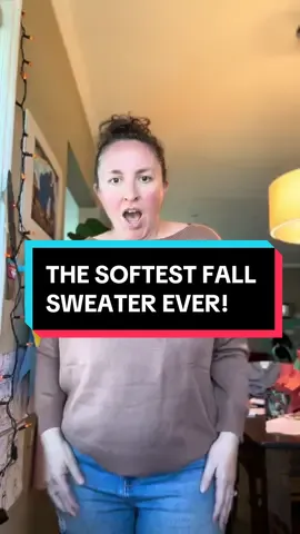 I AM SHOCKED AT HOW SOFT THIS IS! Grab this sweater now! #softsweater #fallsweater #fallfinds2024 #tiktokcybermonday #tiktokblackfriday #tiktokfallfinds 