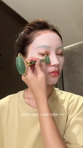 very much needed 🌿 5x ceramide sheet mask for extra hydration 🫧 . #sheetmask #hydrating #sheetmaskviral #skincareroutine #skincaresteps #skincaretips #rollerjade #guasha #faceroller 