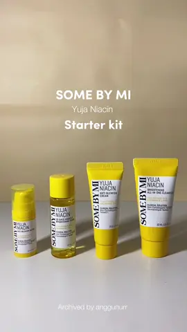Some by mi yuja niacin starter kit ✨ @SOMEBYMI ID  #somebymi #brightening #postacnemarks #yujaniacin #veganserum #troublemarks #blemishcare #serum #clearskin #evenskintone #koreanskincare #kbeauty #tiktokmademebuyit #fyp #foryou 