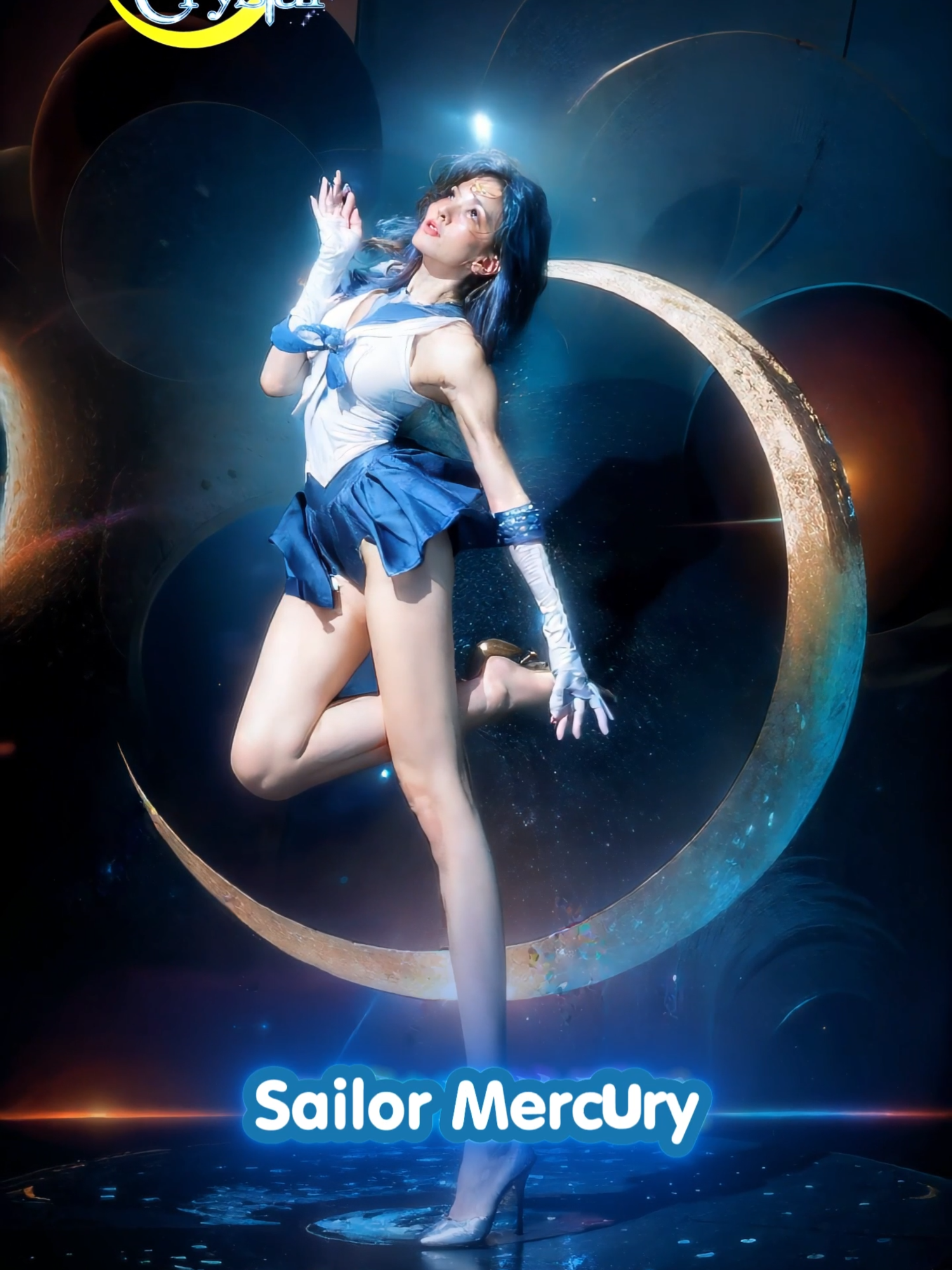 Sailor Mercury - Thuỷ Thủ Sao Thủy thật xinh đẹp #sailormercury #thuythusaothuy #sailormoon #ami #amimizuno #sailormoonuniverse #generatedbyai #cosplay #liveaction #sailormoonfans