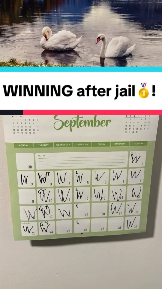 WINNING after jail🥇! Every single day, I try to get a “WIN”. How I measure my “W’s” may sound a little easy, but when you start stacking them up every day, every week, every month, the Ws compound into years. Although I do not win every single day, I try my hardest to keep stacking them up 💯. - Using this formula has got me to where I am today. Every day, I create a “POWER” list and execute it! The list could be handwritten or digitally stored. My power list contains five essential items I must complete daily, and anything else I get done is a bonus. Completing this POWER list daily = a W. If I do not complete the items on the POWER list, there is no W. E.g.  - POWER * Work on speach  * Survivor calls  * Steps  * Work on upcoming interstate trips  * Eat healthy - I have been doing this for years, which has helped me stay on track. Holding myself accountable to get that W every day keeps me from slipping. - I regularly compare what my life looked like five years ago to now. I did not care about a W. My life consisted of gangs, drugs, alcohol, self-sabotage, crime, and bad mental health, none of which will get me a “W”. - IT ALL STARTS WITH YOUR DAILY ACTIONS.  - Although 22/29 wins for the month are disappointing, as my target was 29/29, I will stack a higher number next month. - You will not catch me SLIPPING any more. Who else is STACKING them W’s? 👑🔥😎 - #theprisonhealer #jailbrick #jailbraids #megamindescapefromjail #fyp #guesswhosbackfromjail #foryoupage #crimeandpunishment #jailworkout