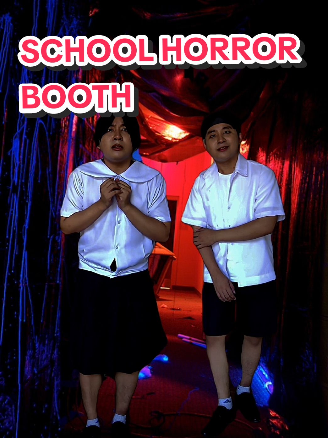 School Horror Booth | Short Horror Story #horror #horrorbooth #empedscasul #scary #horrorbooth #halloween #scream #tiktokhalloween #horrortok 