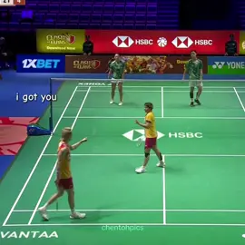 chentoh with their flat fast game 🫡 almost every opponent on the floor too 🙂‍↕️🙂‍↕️ #chentangjie #toheewei #chentoh #badminton @chentangjie @Little Gangster 