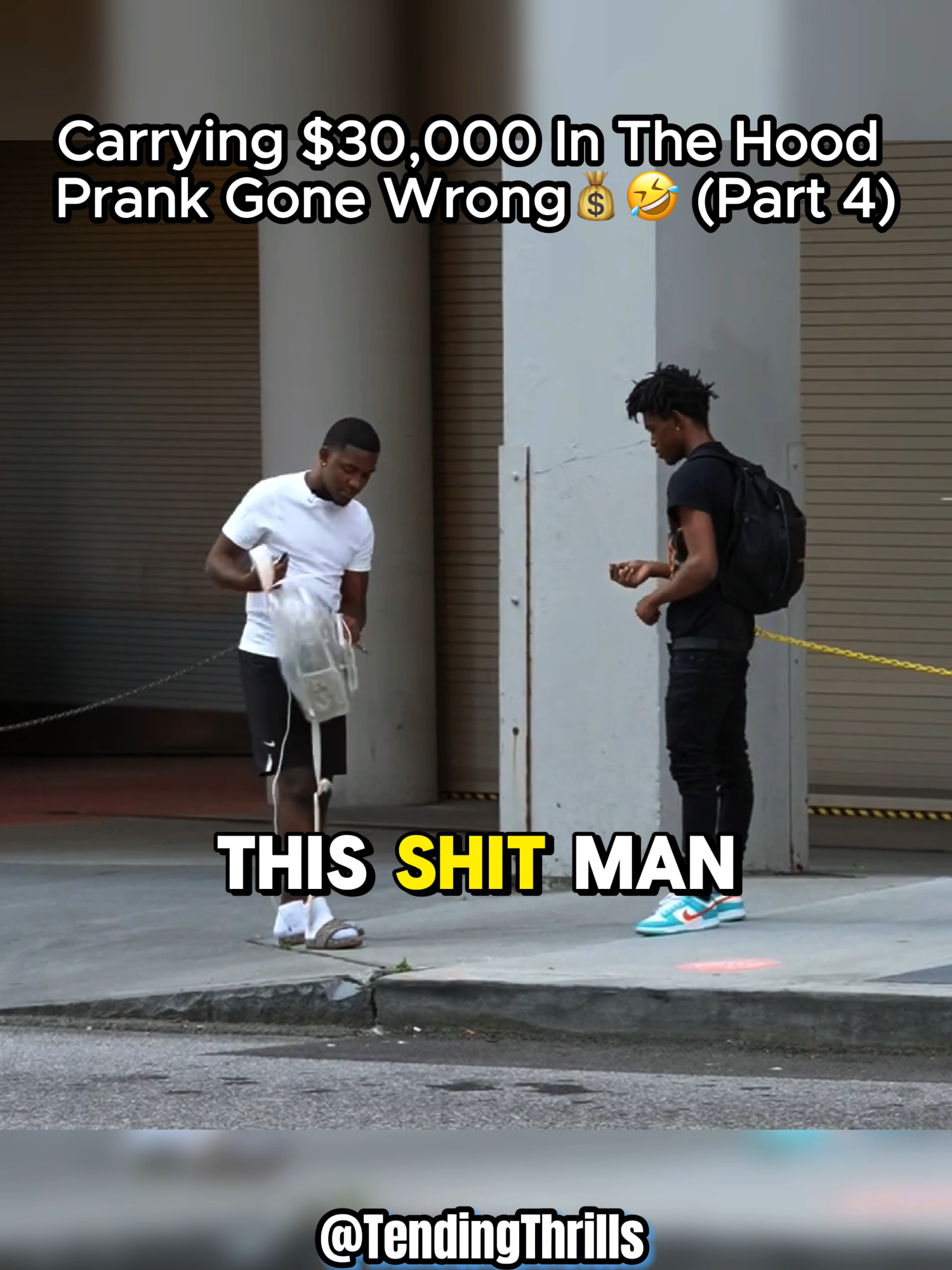 (Part 4) Carrying $30,000 In The Hood Prank Gone Wrong 🤣 #prankvideo #public #hood #hoodprank #hoodpranks #pranks #money #moneyprank #clearbag #dollars #fyp #foryoupagе #viral #ghetto #funny #gonewrong #prankgonewrong