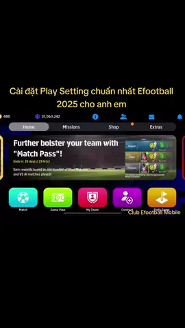 Cài đặt  100% Best Play Settings In Efootball 2025 Mobile || Best Setting eFootball 2025 🔥🔥🔥 #efootball #efootball2025mobile #efootballmobile #gameefootball2024 #efootball2023 #clubefootball #efootball2024 #efootbal2024mobile #efootball2025 