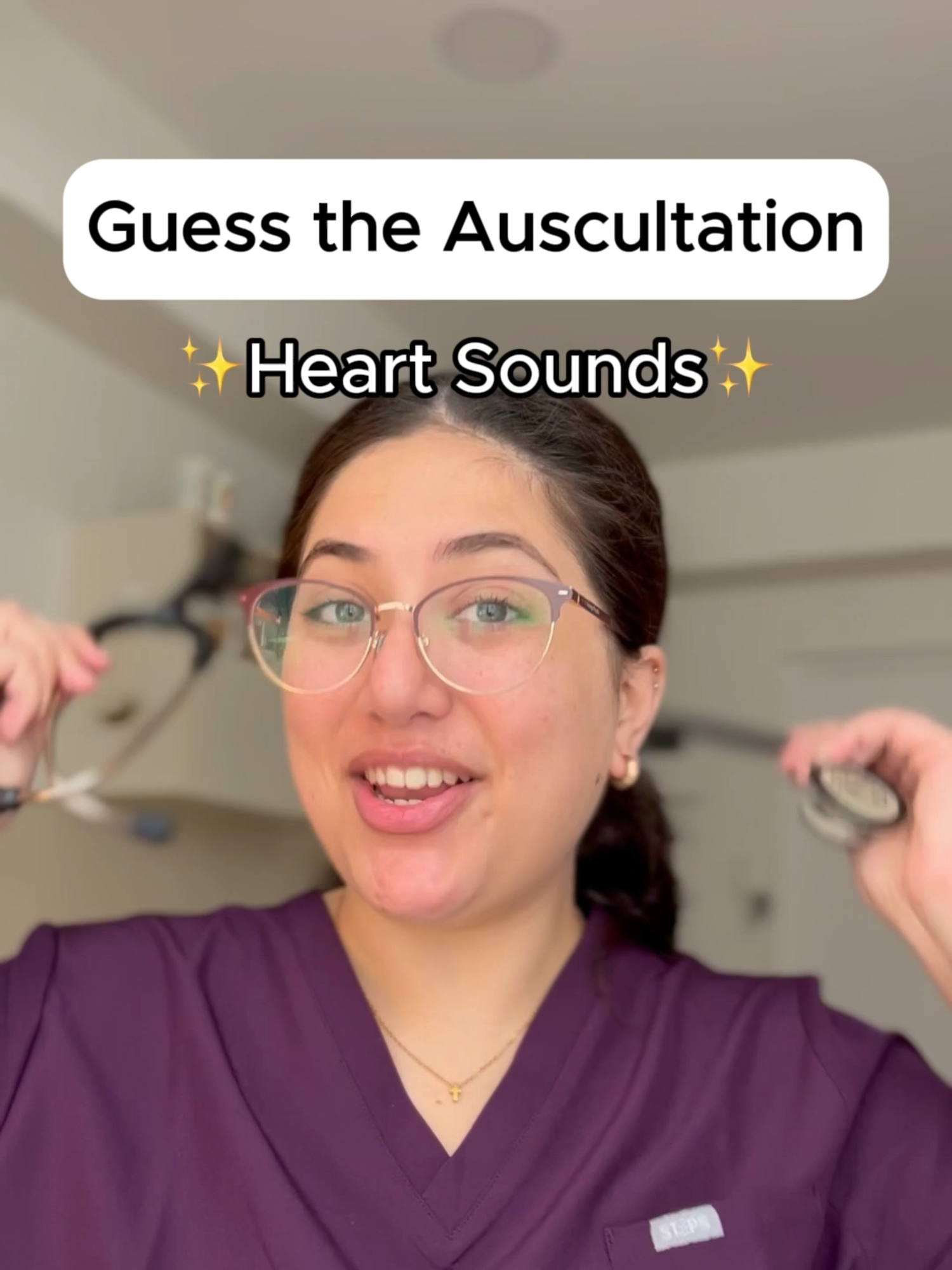 Ready to put your auscultation skills to the test?🩺 Let me know if you got them right! Need help in med school? Comment “help” for FREE resources and summary guides! 📚 👉🏼Patent Ductus Arteriosus (PDA): Listen for that continuous “machinery-like” murmur, best at the left upper sternal border. This persists across the cardiac cycle, varying in intensity.✨ 👉🏼Pericardial Friction Rub: Imagine two pieces of leather rubbing together—a high-pitched, scratchy sound heard best at the left lower sternal border. It occurs due to inflammation of the pericardium, the sac surrounding the heart✨ 👉🏼Pulmonic Stenosis: A harsh crescendo-decrescendo, mid-systolic murmur with a systolic ejection click. This sound happens when the pulmonary valve is narrowed, increasing turbulence from the right ventricle to the pulmonary artery!✨ 👉🏼S1 and S2: This is the classic “lub-dub”! S1 marks the closure of the mitral and tricuspid valves, starting systole. While S2 signals the aortic and pulmonic valves, beginning diastole✨ 👉🏼S3 (Ventricular Gallop): Is a low-pitched sound occurring right after S1 & S2 — blood flows rapidly into the ventricles during early diastole. While normal in kids, athletes and pregnant people, it could imply heart failure or valve issues for older adults.✨ 👉🏼S4 (Atrial Gallop): Occurring just before S1, this low-pitched sound suggests a stiff or hypertrophic left ventricle, commonly seen in conditions like hypertension or aortic stenosis!✨ 👉🏼Split S2: A distinct “split” sound occuring when the aortic (A2) and pulmonary (P2) valves close at different times. It’s a normal finding, best heard at the left upper sternal border, especially in younger hearts.✨ 👉🏼Ventricular Septal Defect (VSD): A loud, harsh holosystolic murmur at the lower left sternal border, caused by a hole in the heart’s septum, allowing blood to flow between the left and right ventricles!✨ . . . [tags 🏷️] #heartmurmurs #heartmurmur #cardiology #medicalstudent #murmur #heartsounds #medstudent #medschool #medicalquiz #study #premed #nursingschool #medicine #nursing #futuredoctors  #medicalstudentquiz #anatomyquiz #medicalschoolquiz #anatomy  #medicalstudent #nursingstudent #medicina #nursing #nurse