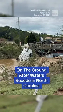 The water has gone down, providing a closer look at the devastation in Asheville. #TheWeatherChannel #fyp #news #HurricaneHelene #hurricane #flood #flooding #aftermath #caughtoncamera #pov #weather #weathertok #weatherchannel #Asheville 