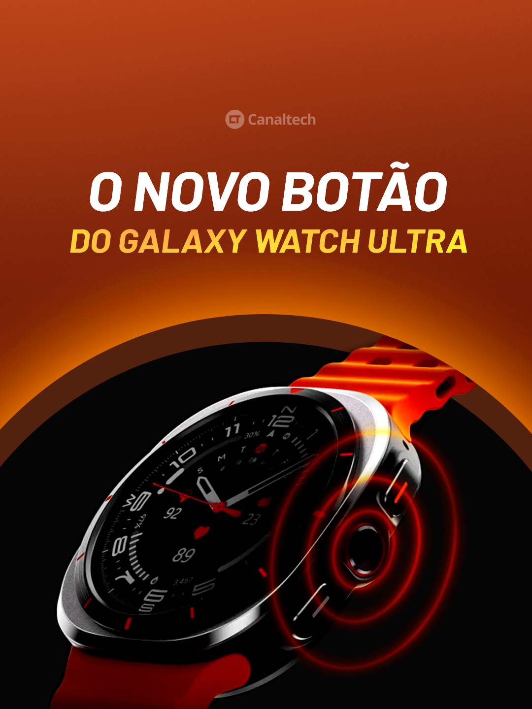 O NOVO BOTÃO DO GALAXY WATCH ULTRA #Canaltech #galaxywatch #samsung #smartwatch