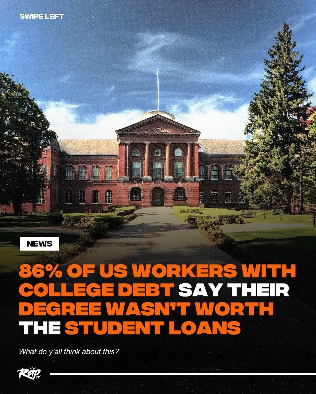 How do y’all feel about student loans⁉️👀  #RapTV 