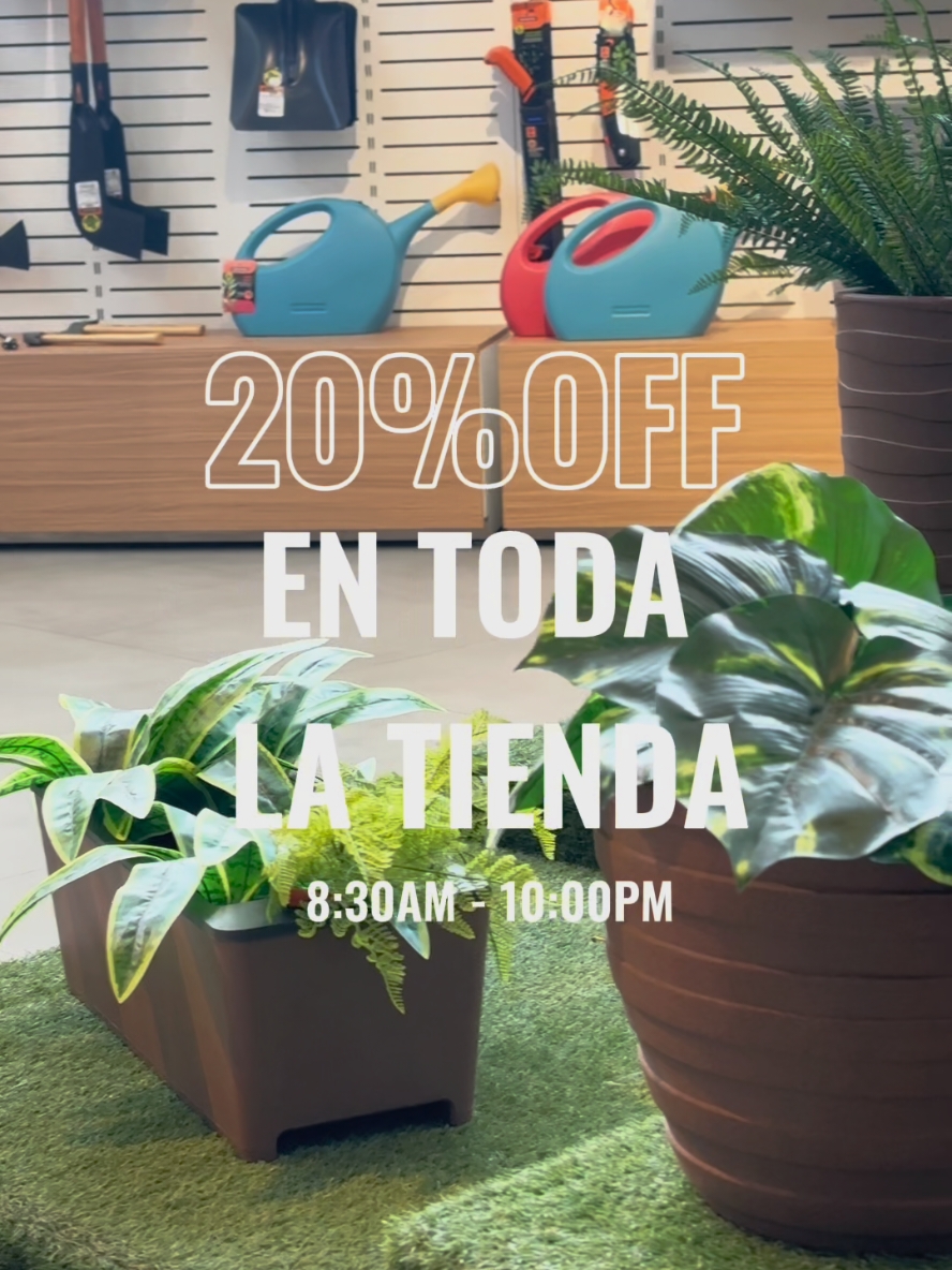 ¡Hoy cerramos septiembre con todo!  Horario extendido de 8:30 am a 10:00 pm y 20% de descuento en toda la tienda ✨  