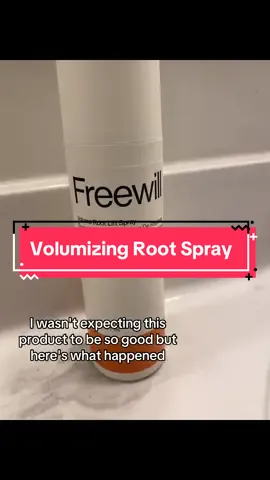 Volumizing Root Lift Spray made by Freewill lives up to the name! Super impressed by the heslthy look and lift! @Freewill Hair #hairtok #hair #healthyhair #freewill #shine #root #spray #hairproducts #happyhair #tfypシ #fyp 