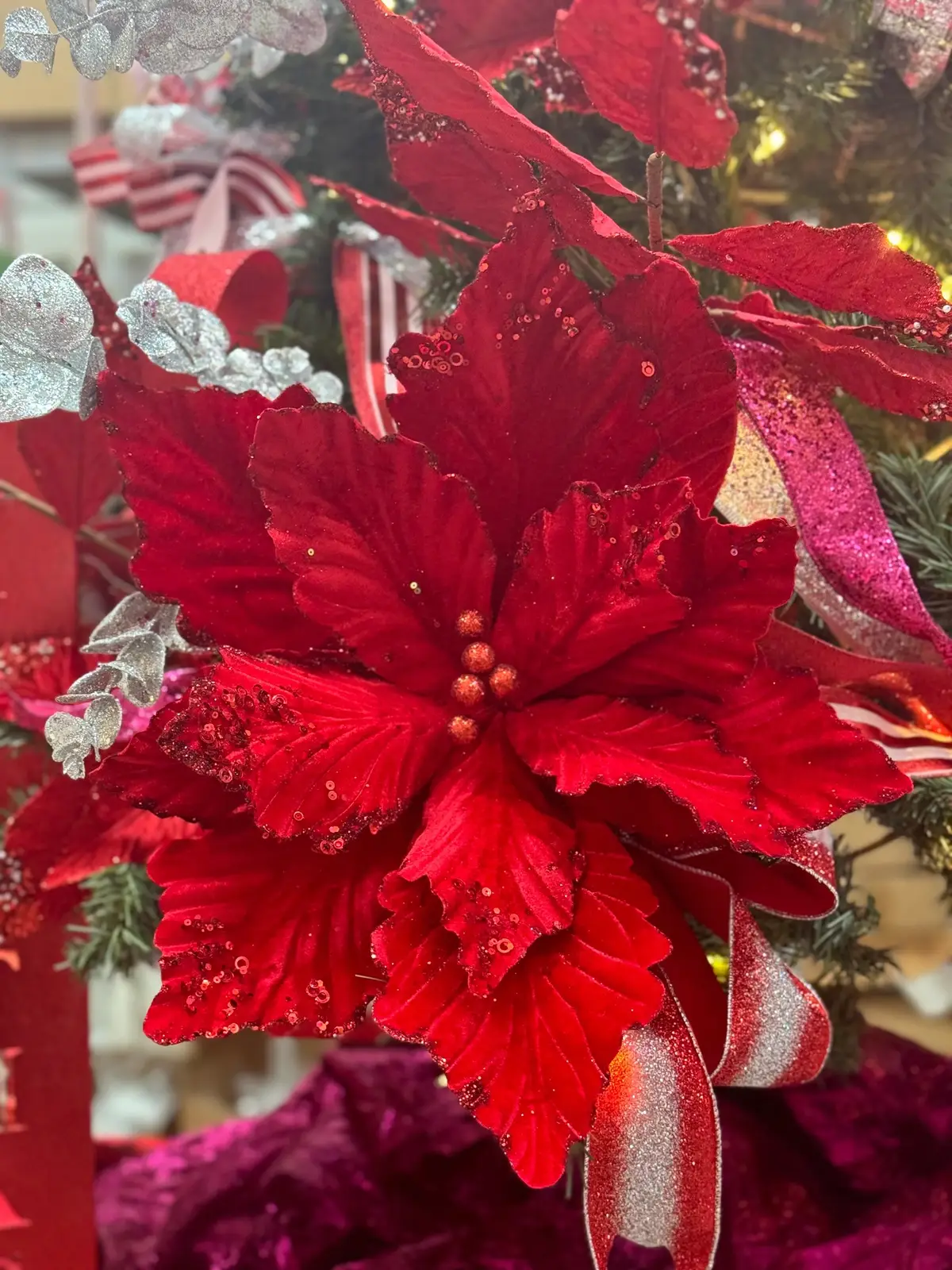 These poinsettias are everything!!  The new arrivals are simply stunning! We've received an amazing selection of Christmas picks and sprays! Visit us today at tmigifts.com to shop! #christmas #christmasdecor #christmasdecorating #christmastree #christmaswreath #wreathmaking 