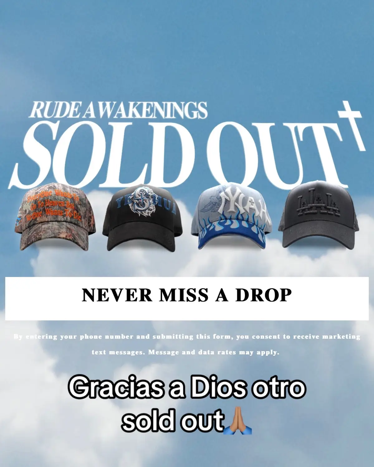 Gracias a Dios y ustedes por todo el apoyo 🙏🏽❤️#fyp #parati #gorras #hats #rudeawakeningshats 