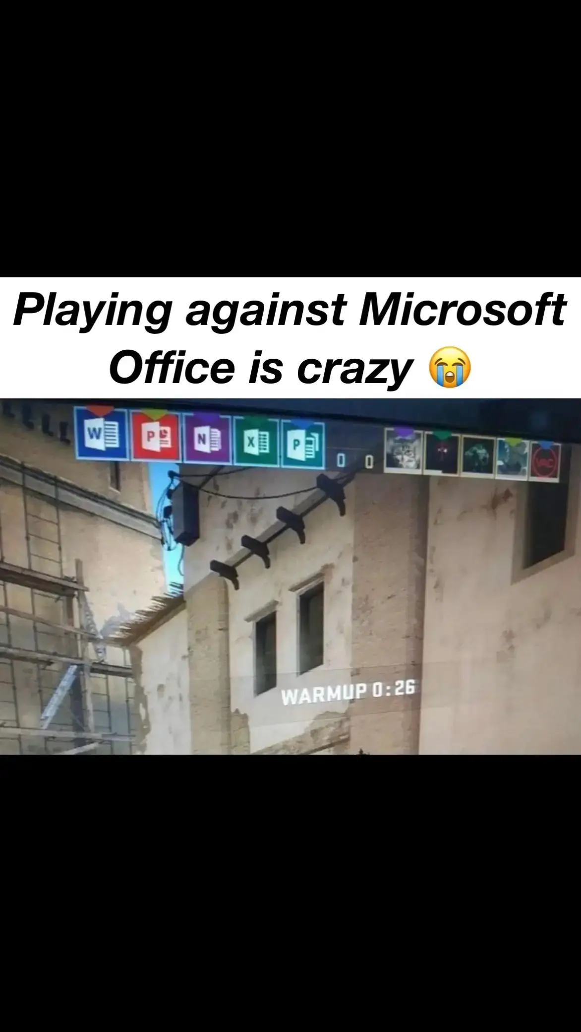 Facing Microsoft Office in a game💀 #meme #fyp #humor #cs #csgomemes #cs2 #steam #valve #microsoft