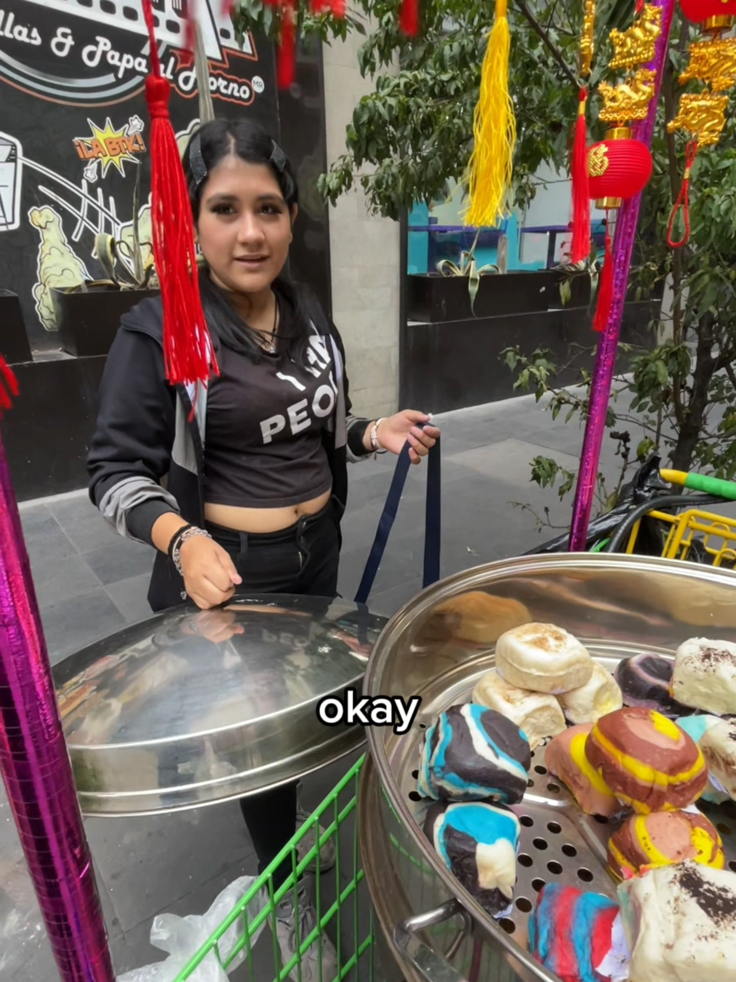 $1 dumpling in Mexico 🇲🇽 #mexico #usa #streetfood #food #cdmx