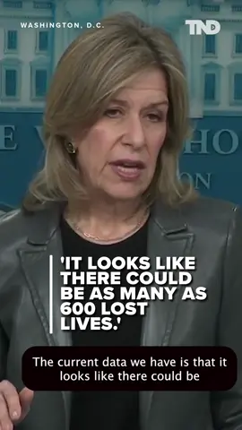 At a White House briefing on Monday, Homeland Security Advisor Elizabeth Sherwood-Randall said 600 people are currently unaccounted for after Hurricane Helene hit on Friday. Click the link in our bio for the latest Helene updates. #HurricaneHelene #Florida #Georgia #NorthCarolina #Tennessee