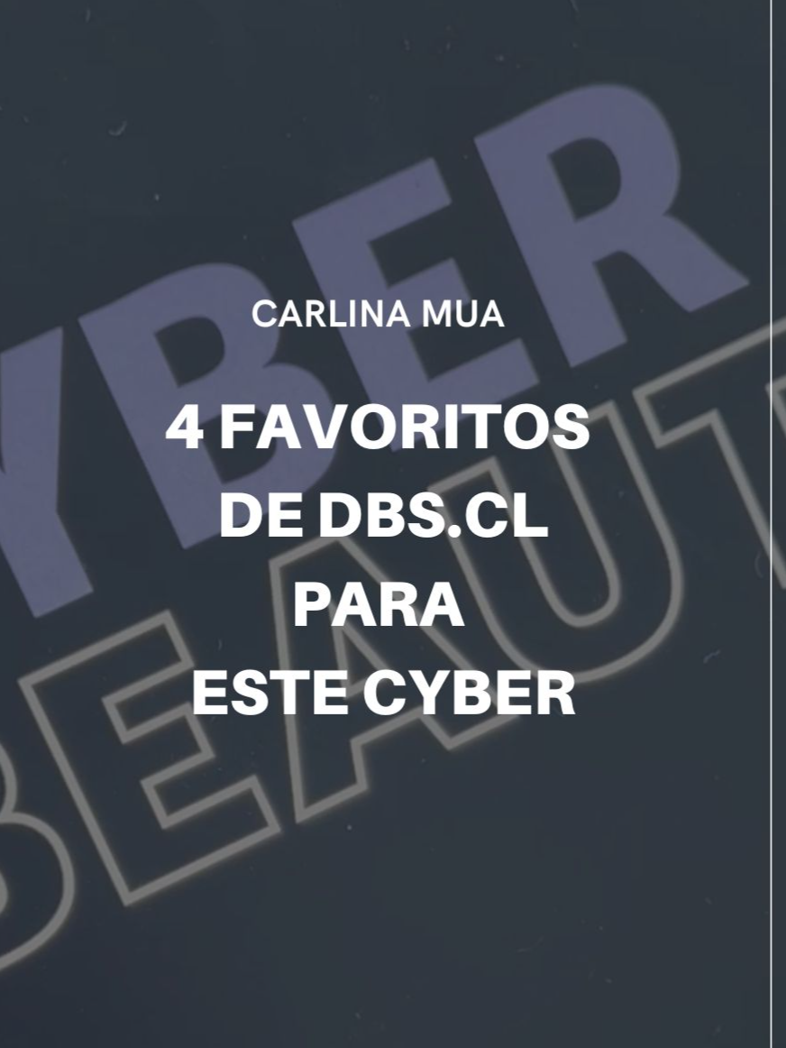 4 Favoritos de @dbs_beautystore para este cyber que pueden encontrar en dbs.cl que estará con descuentos hasta el miercoles 2 de octubre. IG @carlinamua Youtube: Carlina MUA #dbs #dbsbeautystore #CyberBeauty#favoritoscarlinamua #favoritosdemaquillaje #makeupchile #maquillajechile #cyberbeauty #cyberbeautydbs #reseñasdemaquillaje #makeupreview #carlinamua