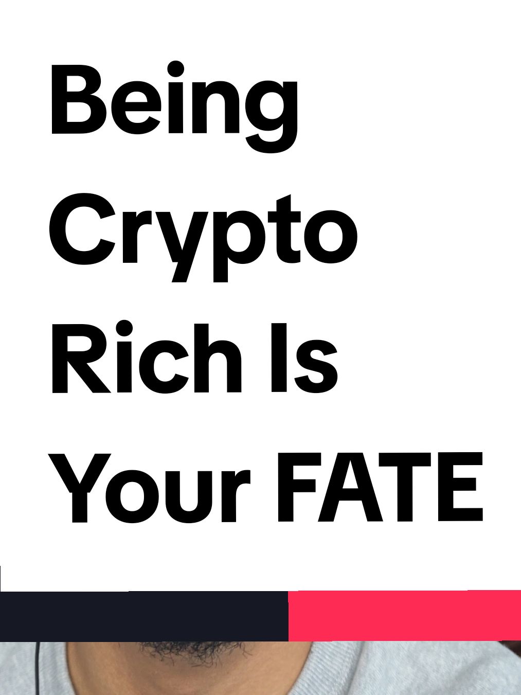 Being Crypto rich is your fate you just have to accept it and understand you will participate in the great wealth transfer of cryptocurrency. #crypto #cryptok #cryptoinvesting #cryptotok #cryptocurrency #cryptoinvestor 