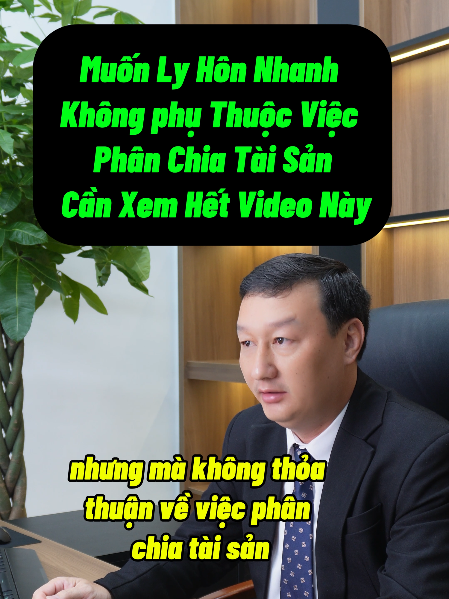 Bí Quyết Ly Hôn Siêu Tốc: Không Cần Đợi Phân Chia Tài Sản! Bạn đang muốn ly hôn nhanh chóng nhưng vẫn chưa thỏa thuận được về tài sản? Đừng lo lắng, trong video này, chúng tôi sẽ hướng dẫn bạn cách ly hôn siêu tốc mà không cần phải chờ đợi việc phân chia tài sản. Tìm hiểu ngay những giải pháp hiệu quả, hợp pháp để hoàn tất quá trình ly hôn mà không phải kéo dài vì tranh chấp tài sản. Hãy xem hết video để nắm bắt thông tin cực kỳ hữu ích này! Hashtags: #lyhon #luatsutrinhquochai #tiktoknews #xuhuong #viral #chiataisan ⏰ Thời lượng:  1 phút 22 giây 🚀LUẬT SƯ QUỐC HẢI chuyên cung cấp thông tin về nhiều vấn đề pháp lý như hình sự, tranh chấp đất đai, hôn nhân và hướng dẫn giải quyết các tình huống pháp luật trong đời sống hàng ngày.  💼 Với hơn 15 năm kinh nghiệm làm điều tra viên, trực tiếp thụ lý và điều tra nhiều vụ án hình sự, tôi cam kết giúp bạn hiểu rõ và áp dụng kiến thức pháp luật chuyên nghiệp nhất. Chúng tôi giải đáp mọi thắc mắc pháp lý từ những vụ việc cụ thể đến những quy định pháp luật phức tạp.  📺 Hãy đăng ký kênh 