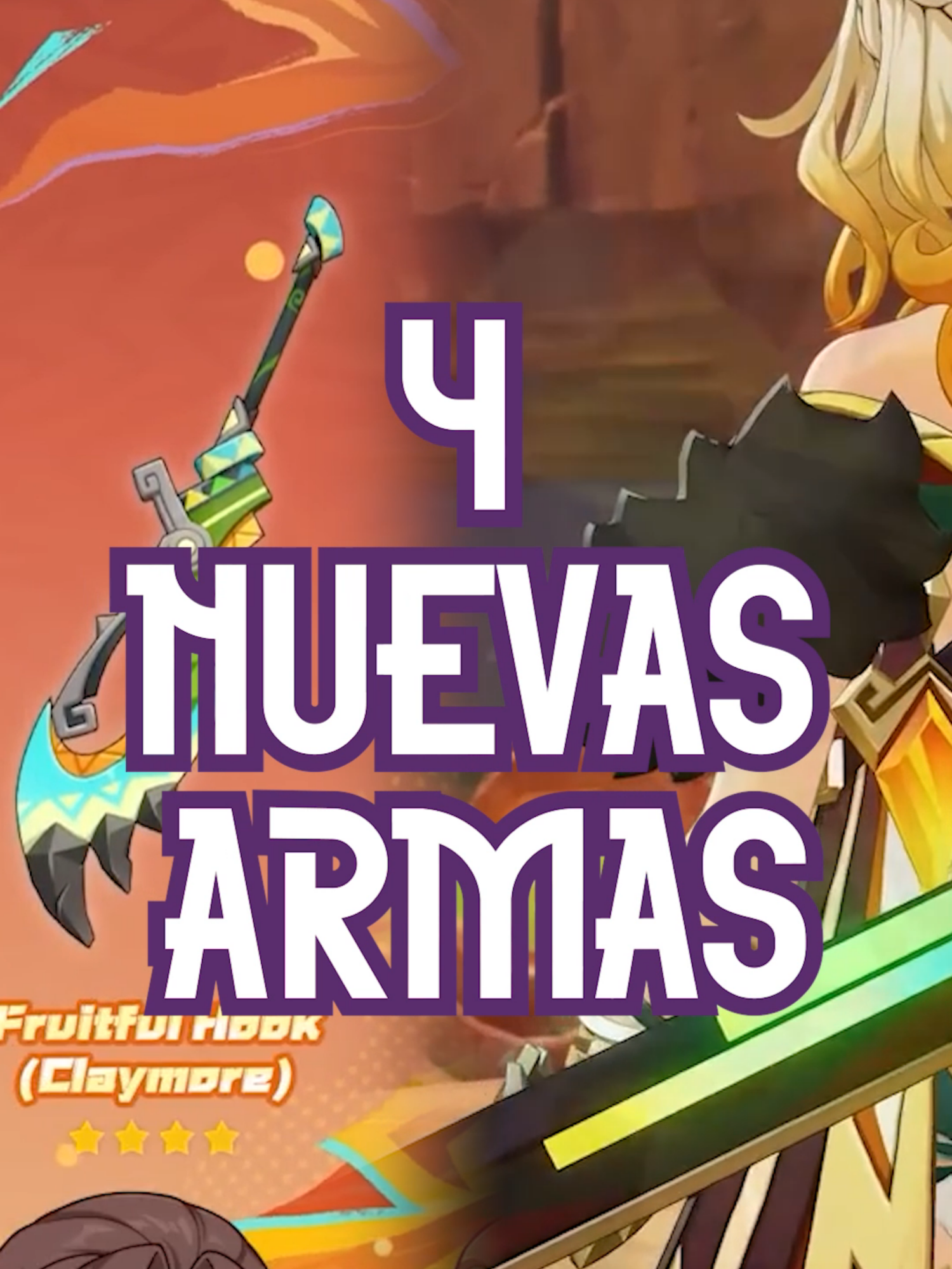 NUEVAS ARMAS de la 5.1 (y una esta ROTÍSIMA)👑 ¿Sacaras a Xilonen o todo por Mavuika?🤔 #genshin51 #tierlist #armas #xilonen #GenshinImpact #gamesandchill