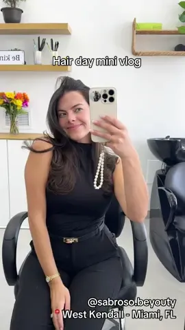 Best in town 🧖🏻‍♀️💐 #hairstylist #hairsalon #miami #florida #minivlog @Samantha 