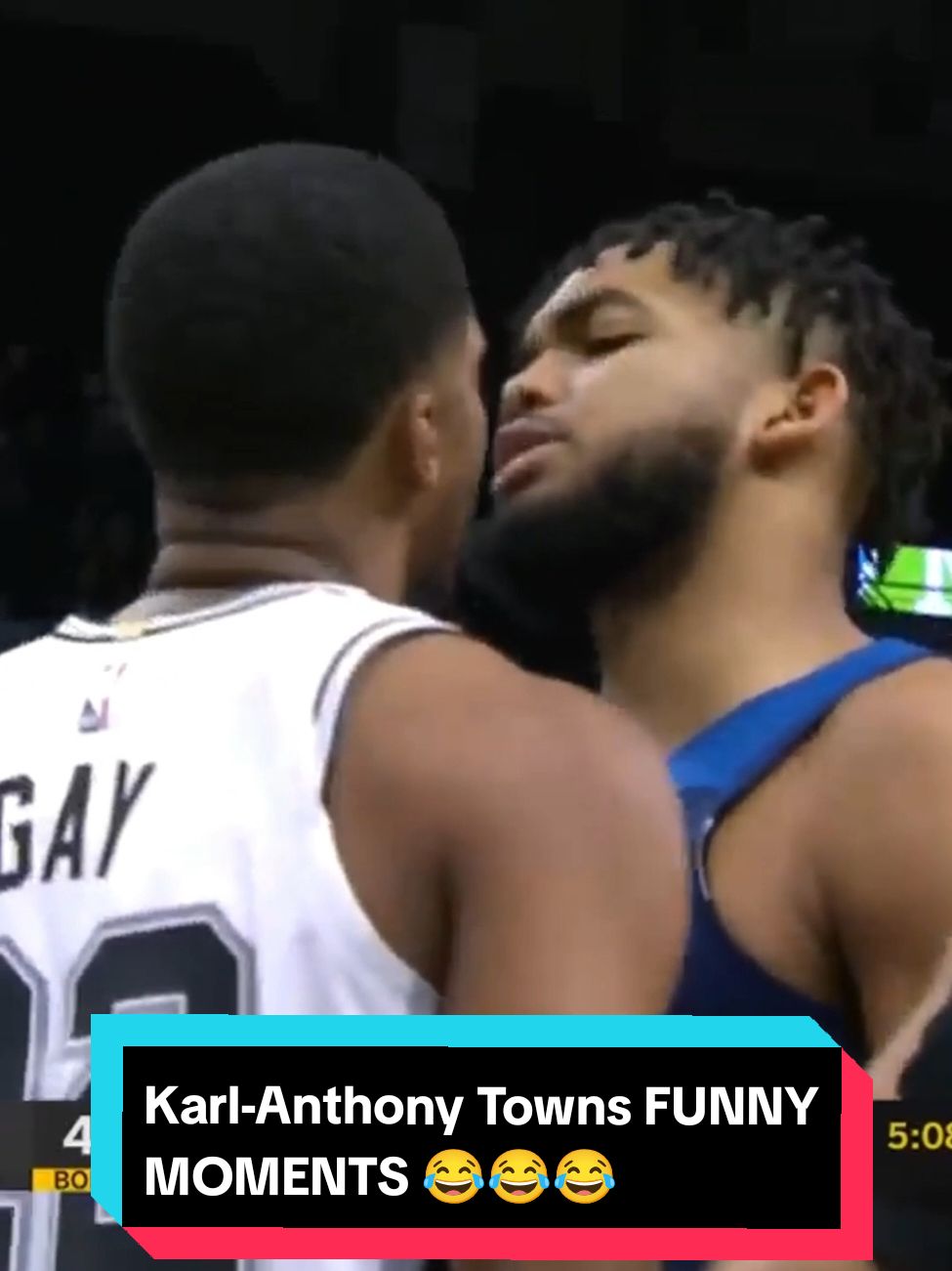 Karl-Anthony Towns FUNNY MOMENTS 😂😂😂 #NBA #sports #foru #fyp 