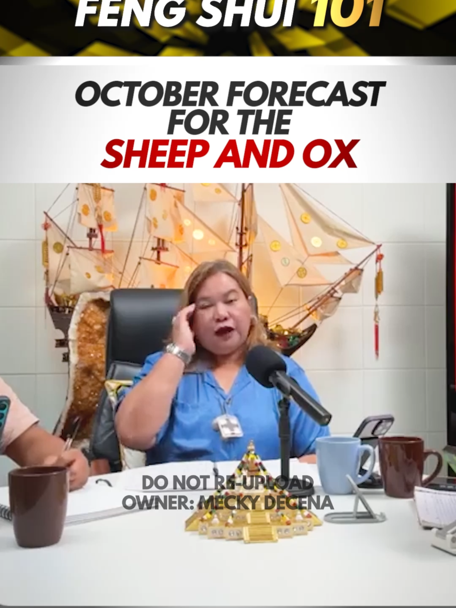 October Forecast for the Sheep and Ox #forecast #yearofthesheep #yearoftheox #fengshui #fengshuitips #ready2024withMGD #fengshui101withMGD #meckyourmove #meckydecena #meckyknows #hofsmanila #hofs #fypage #trendingnow #trendingvideo #motivationalvideo #lifecoach #goal