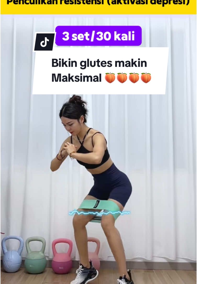 Bentuk glutes dari rumah #viaolahragayoga #WIBGAJIAN #PROMOGUNCANG1010 #olahragadirumah #hipband #resistance #resistancebands #resistancebandworkout #resistancetraining #resistanceband #glutes #glutesworkout #glutestraining 